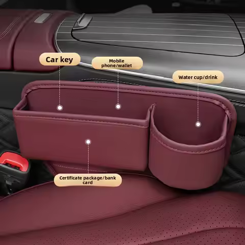 For Subaru WRX STI VB BRZ ZD8 Solterra 2021~2025 Car Seat Side Gap Filling Storage Box With Cup Hold