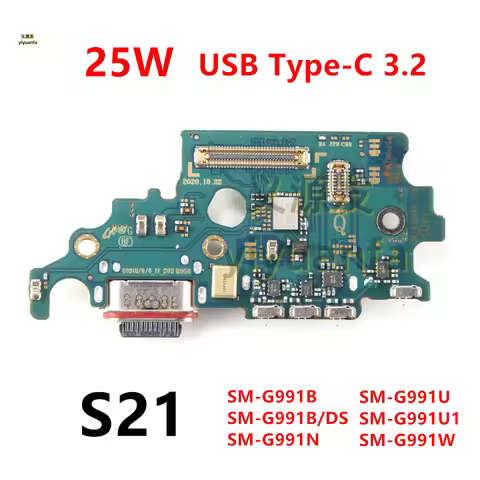 25W Charging Dock For Samsung Galaxy S21 SM-G991B/DS G991U G991N G991 Charger Board USB Type-C Port 