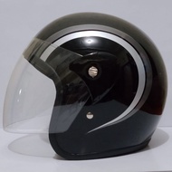Helm Dewasa SNI Cowok Cewek Model Scoops scopy scoopy motor model modis berkendara warna hitam black