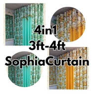 4in1 3ft-4ft Sophia ring curtain cretona curtain/katrina curtain