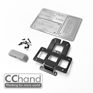 แผ่นป้ายทะเบียนหลังแบบโลหะที่สามารถส่องแสงได้พร้อมไฟ CChand RC4WD G2 FJ40 ชิ้นส่วนอัพเกรดสำหรับรถโมเ