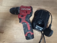DEVON 無繩電鑽連充電器