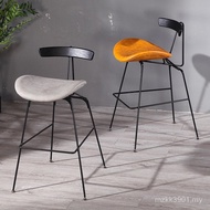 Foot Stool Luxury Bar Chair Milk Tea Shop Bar Chair Art Ant Light Nordic Iron Cafe Bar Back Chair Hi