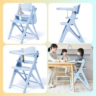 二手實圖 實木 Yamatoya Affel Sorbet BB凳嬰兒高腳椅 藍色