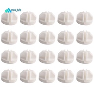 20 Pcs Grid Cube Connector Abs Connectors For Wire Cube Storage Shelving (White)