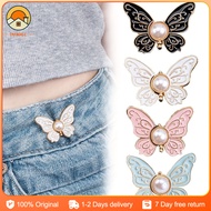 Butterfly Waist Clip for Women Waist Cinch Button Mixed Waist Buckle for Skirts Jeans Adjustable