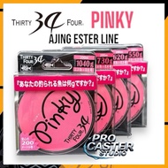 34 THIRTYFOUR PINKY 200m POLYESTER FISHING LINE AJING FISHING LINE