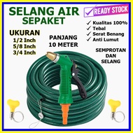 SEPAKET 10 METER SELANG AIR ANTI LUMUT TEBAL 2 MM / SELANG AIR 1/2 5/8 3/4 INCH