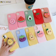 For OPPO R17 R15 Pro R15 R11S Plus R11 Case Avocado Orange Strawberry Holder Stand Summer Fresh Simple Casing Case Cover