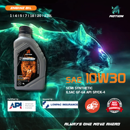 MOTION 10w30 Semi Synthetic Oil 1L 3L 4L Engine Oil Lubricant 10w-30 API SP Minyak Engin Minyak Sint