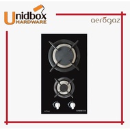 AZ-262F 30CM Tempered Glass Hob-PUB/Aerogaz/2 Burners/Kitchen Appliances/Gas Stove