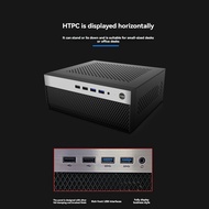 Mini ITX Computer Case HTPC Chassis with 4XUSB Support 1U PSU Compatible with MINI-ITX Motherboard