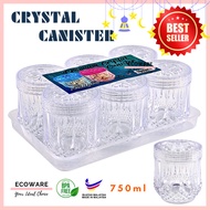 ECOWARE 6pcs Crystal Bekas Kuih Raya Set / Cookies Container / Balang Kuih Raya / Canister Set for E
