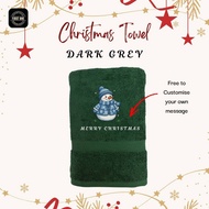Personalised Christmas towel | Snow Man Towel | Christmas Gift Exchange Idea