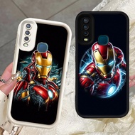 Black and White soft silicone Casing for VIVO Y19 Y15 Y12 Y17 Z1 Pro Z-102 Iron Man