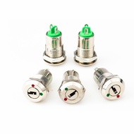 12MM Electronic Switch with Key Metal Rotating Knob Switch Electronic Lock Key Switch