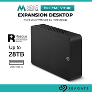 SEAGATE 3.5" EXPANSION DESKTOP EXTERNAL HARD DRIVE USB 3.0 FOR PC - 4TB / 6TB / 8TB / 10TB  / 12TB /
