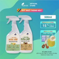 ECOCARE Soapnut enzyme Degreasing Spray with Orange Lemongrass/Cinnamon Essential Oil - 500ml Bottle