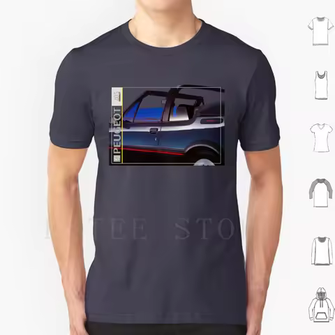 205 Cti Cabriolet T Shirt Print Cotton 205 Escort Xr3 Xr3i Hot Hatch Hatchback French Car Cars 1980s