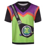 Valorant Gekko Cosplay Costume T-shirt - Short Sleeve Casual Top for Men - Perfect for Halloween Par