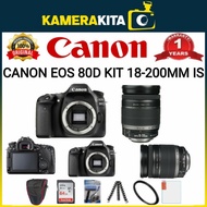 Garansi CANON EOS 80D KIT 18-200MM IS / KAMERA CANON EOS 80D KIT 18-200MM