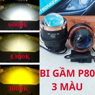 Bi gầm 3 màu 3.0 P80 MT Racing chống nước và bụi có trợ pha laser công suất 55w Bảo hành 24 tháng.