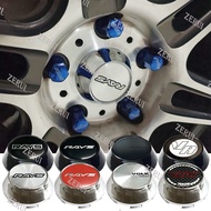 ZR For 1PC 64MM Car RAYS VOLK Logo Wheel Center Caps Dust-Proof caps for  Rim TE37 Outer diameter 64