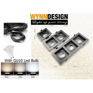 Wynn Design Eyeball Casing with GU10 Holder Single Double Triple Full Black Casing Effect LED Eyeball Fitting (EB101-BK)