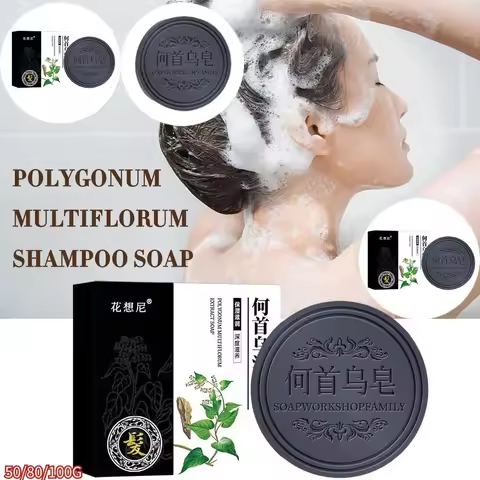 Hair Darkening Shampoo Soap Bar Repair Gray White Hair Color To Black Shampoo Soap Hair Nourishing S