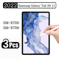 (3 Packs) Paper Like Film For Samsung Galaxy Tab S8 11 2022 SM-X700 SM-X706 X700 X706 Tablet Screen Protector Film