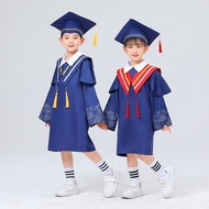 Children Doctoral Uniform Kindergarten Doctoral Uniform Graduation Photo Doctoral Cap Graduation Robe Primary School Student Suit Clothing Children Doctoral Uniform Kindergarten Doctoral Uniform Graduation Photo Doctoral Cap Graduation Robe Primary School