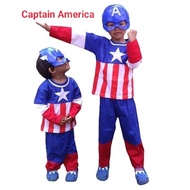 (SHIRT + MASK) Captain America - Captain America superhero children's costume - Captain America chil