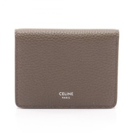 【二手】Celine CELINE卡包 雙折卡包 L100J2X9809SR 灰色皮革卡包 女士 全新