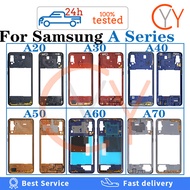 สำหรับ Samsung Galaxy A20 A30 A40 A50 A60 70 / A205 A305 A405 A505 A605 A705กลางกรอบกลางแผ่น Bezel อะไหล่กลางกรณี