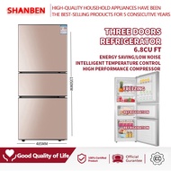 SHANBEN Refrigerator Three Door Refrigerator 6.8 Cubic Feet Energy Saving Low Noise Refrigerator