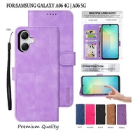 Flip Cover Samsung Galaxy A06 | A06 5G Leather Flip Cover Wallet Case - Wallet Case Wallet Leather F