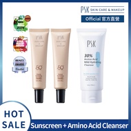 PSK Skincare & Makeup|Physical Sun cream SPF50 35ml+30% Amino-Acid Mild Hydrating Cleanser 100ml