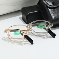 IN STOCK>Foldable Compact HD Crystal Glass Portable Reading Glasses450Degree500Degree600Degree*MOJOG