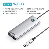 ORICO DisplayLink แท่นวางมือถือประเภท USB C 3.0ถึง4K60hz HDMI-รองรับ DP PD100W SD ฮับต่อพ่วงสำหรับ Apple M1วินโดวส์แม็ค M2