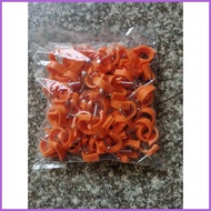 ◙ ◿ ∈ PVC Clamp Pipe Fitting Hose Orange Blue White