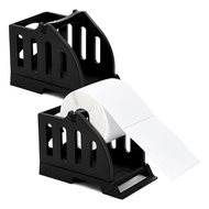 Thermal Label Holder(2 Pcs) for Rolls and Fan-Fold Labels Desktop Label Printer Accessory