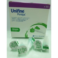 Jarum Insulin Needles 4mm Hijau Green Unifine Pentips 1pcs