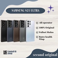 ［Sinyal Permanen］Samsung Galaxy S21 Ultra 5G Second Mulus Fullset