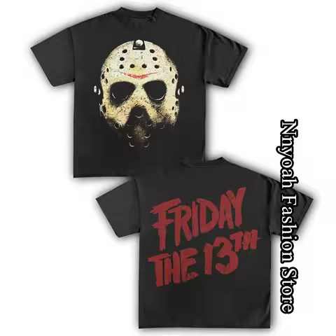 FRIDAY THE 13TH Cotton T-Shirt Men Women Summer Fashion O-Neck Tops Tees Kids Vintage Halloween Clot