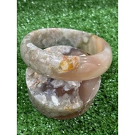 65mm Sakura agate bangle