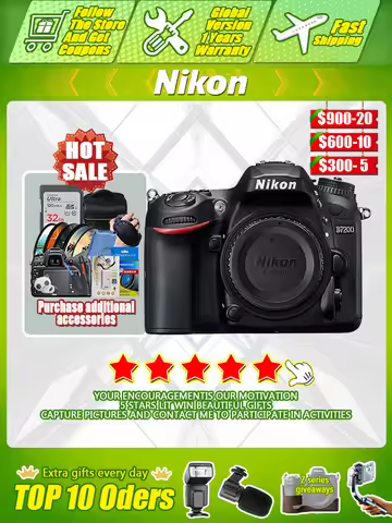 Nikon D7200 DSLR Camera 24 Megapixel APS-C Frame SLR Digital Camera