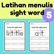 [60-5] Latihan menulis sight word | sight word writing worksheet (5/11)