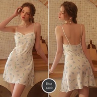 FOREVA F77 High Quality Satin Silk Collar Sleep Dress