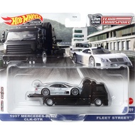 Hot Wheels Team Transport 🚛 Mercedes-Benz CLK-GTR + Fleet Street | Premium Car Culture 59 | Real Rid