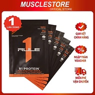 Sample Rule 1 Whey Protein Isolate và Hydrolyzed (1Liều), Hỗ Trợ Tăng Cơ, Giảm Mỡ, 25g Protein